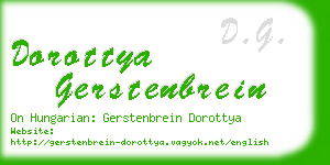 dorottya gerstenbrein business card